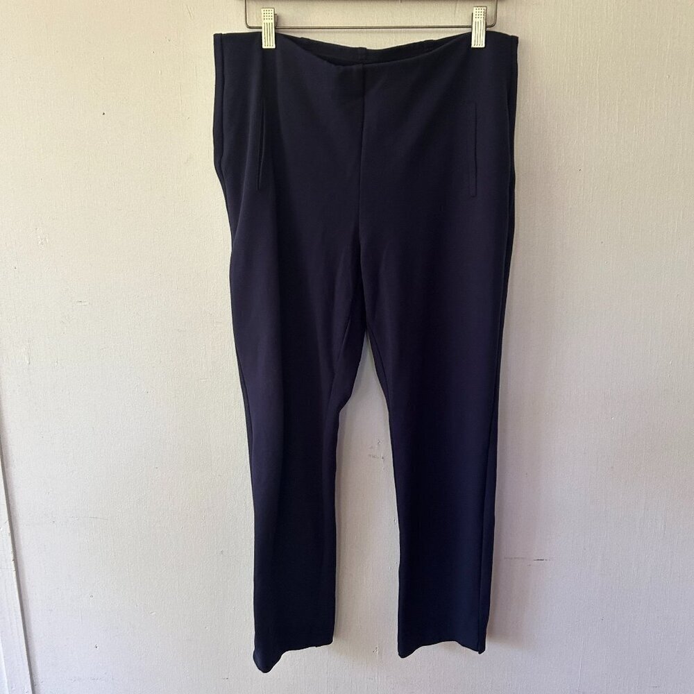 Chicos Ankle Pants‎ Womens Small Blue Elastic Waist Pull On Casual